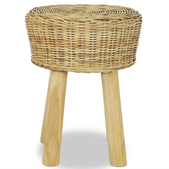 TOP 2026 Tabouret de bar - 1 PC - Pour 1 personne - Rotin naturel - 35x45 cm TT21