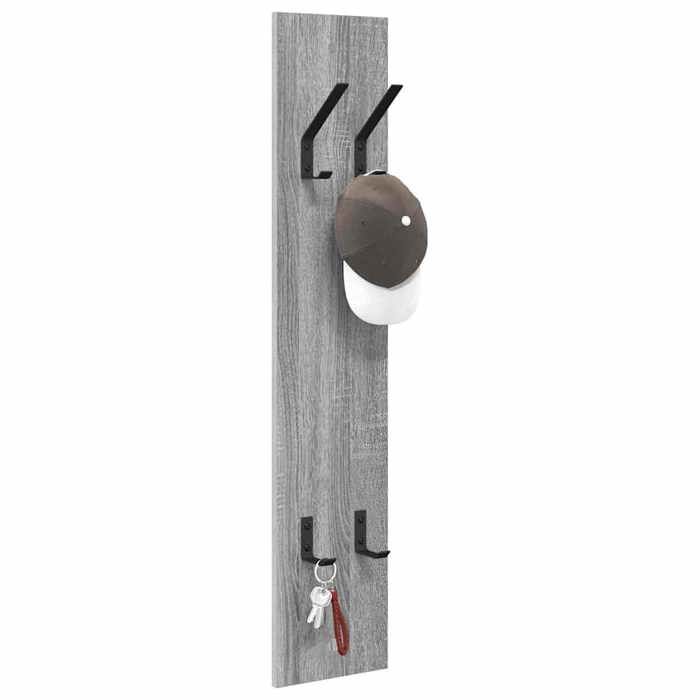 {January Sale}Porte-manteau mural/Étagère suspendue Barre de Suspensionmeuble de rangement Montage mural Sonoma gris 20x1.5x100c