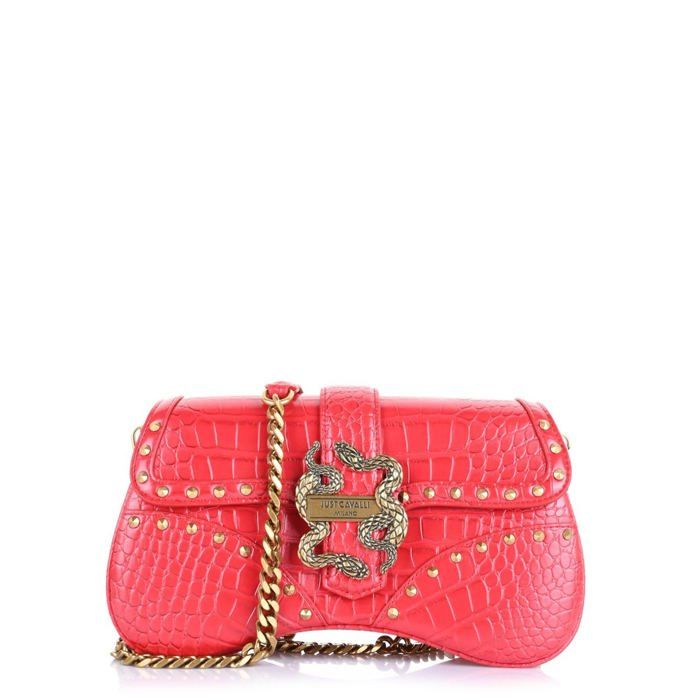 Just Cavalli Iconic Snake - Sac à main Croco Rouge 79RA4BA1-ZSB96-523