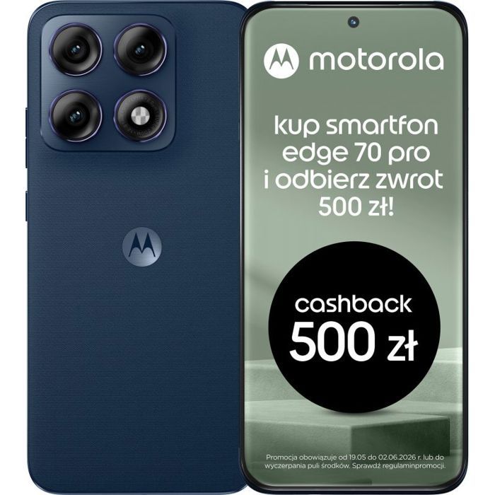 Smartphone Motorola Smartphone Edge 70 Pro 5G 12/512 Go Bleu marine (PBC20004PL)