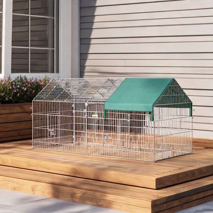 Accessoire De Cage Abri Petit Animal en métal Vert 558.8 x 261.6 x 261.6 cm
