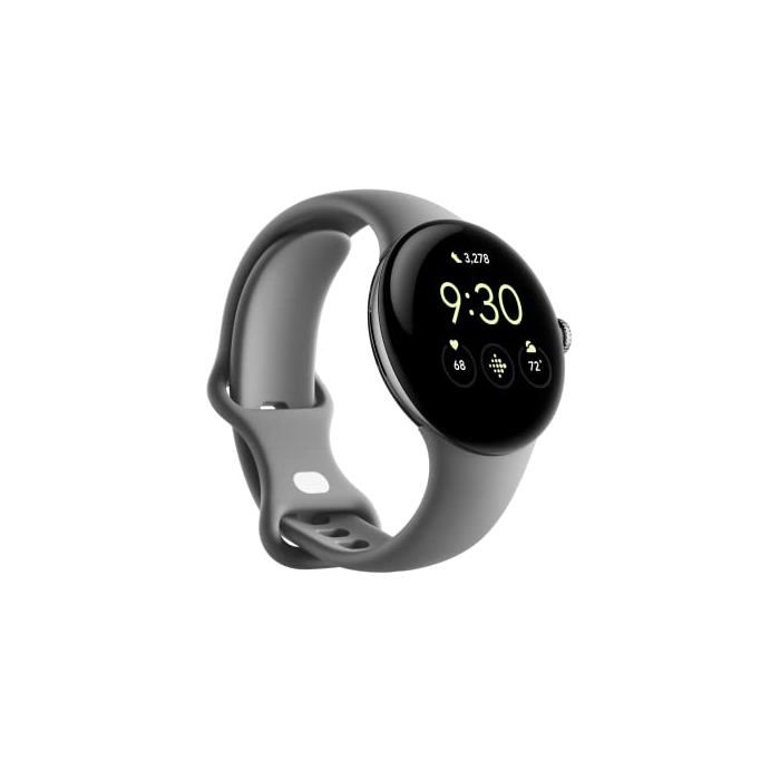 Pixel Watch - Montre intelligente Android avec suivi dactivité - Montre de suivi de la fréquence cardiaque - Boîtier en acier
