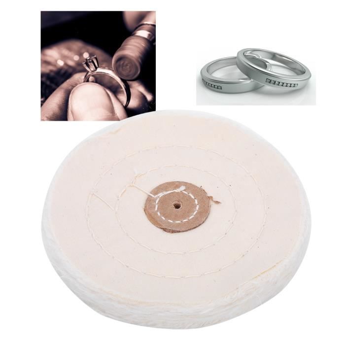 Akozon roue de polissage Outils de polissage de meulage de bijoux Tampon de  roue blanc en tissu de coton de polissage de perles - Cdiscount Bijouterie