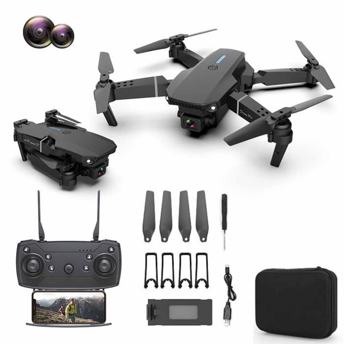 Guotobe Mini Drone Avec Caméra Uav Photographie Aérienne 4K Haute Définition Avion À Quatre Axes Hauteur Fixe Noir