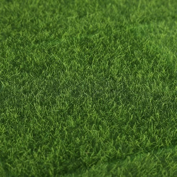 Doll house miniature texturé herbe verte pelouse de chemin de fer accessoire 19/" x 13/"