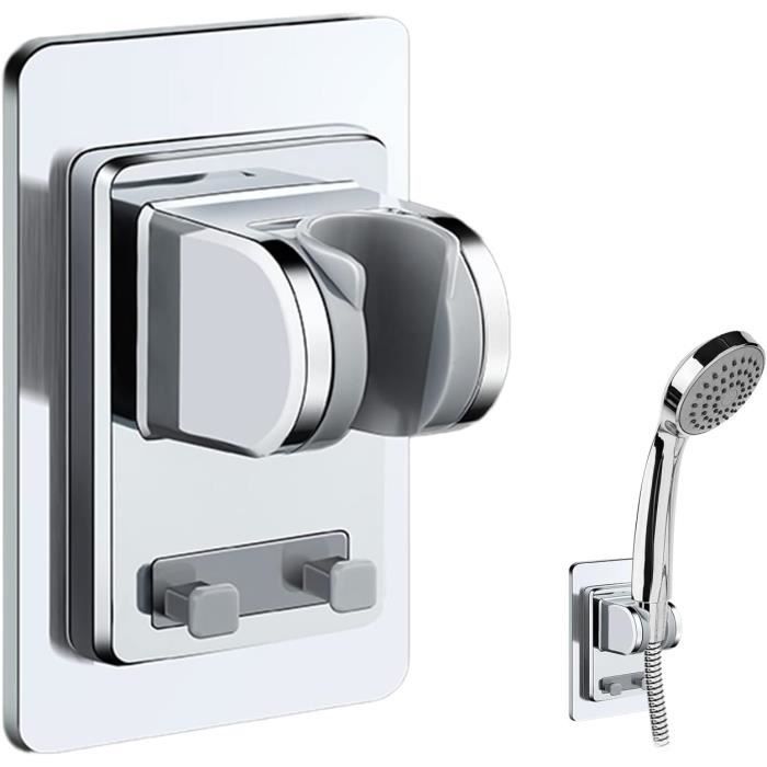 Support De Pommeau De Douche Universel Sans Perçage Avec Tampon Adhésif