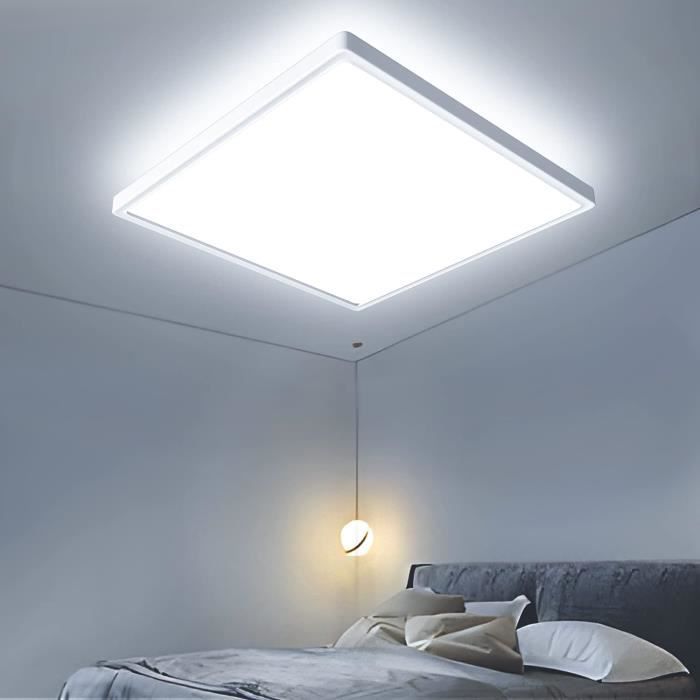 Plafonnier LED Carré 36W, Luminaire Plafond 3240LM, 4000K Éclairage