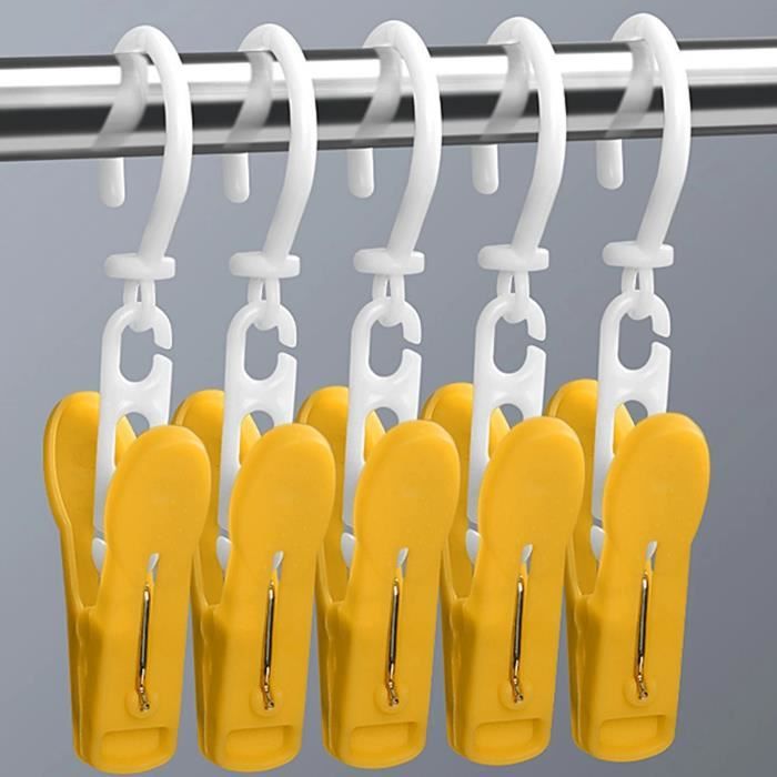 Sosoport Lot De 190 Crochets En Plastique Noir Incurvés