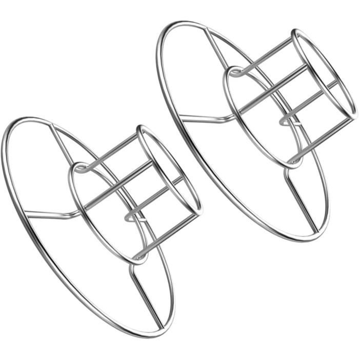 2 Pièces Support De Poulet Cuiseur De Poulet Rôtissoire à Poulet Verticale Grille Barbecue