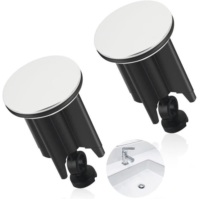 Bouchon D'évier Universel 40 Mm - Réglable En Hauteur (66-83 Mm), En Laiton Et ABS, Pour Lavabo, Bidet, éviers De Maison