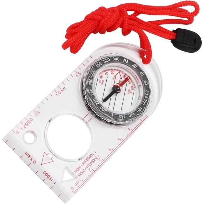 Boussole De Poche En Alu Ultra-légère – Pour Rando, Camping Ou Navigation, Fiable Et Facile à Lire