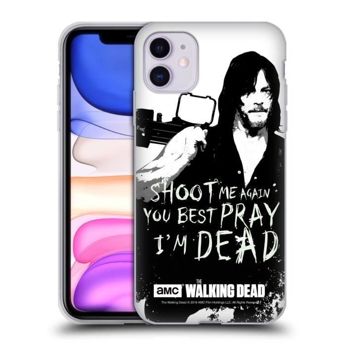 Officiel Amc The Walking Dead Daryl Tirer Citations Coque En Gel Molle Pour Iphone 11 Cdiscount Puericulture Eveil Bebe
