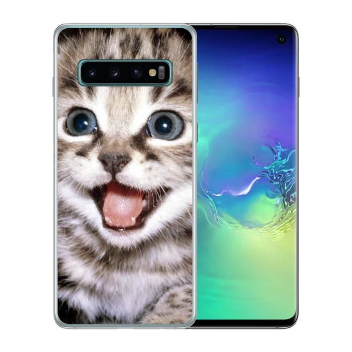 Coque Pour Samsung Galaxy S10 Chat Lol Achat Coque Bumper Pas Cher Avis Et Meilleur Prix Cdiscount