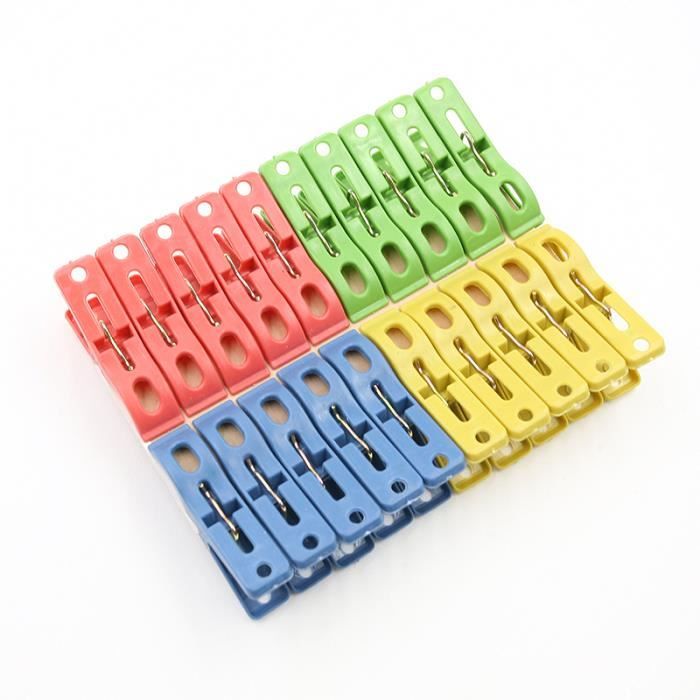Lot de 16 pinces /à linge en acier inoxydable non magn/étiques pour linge de cuisine s/échage clips photo pour bureau jardin