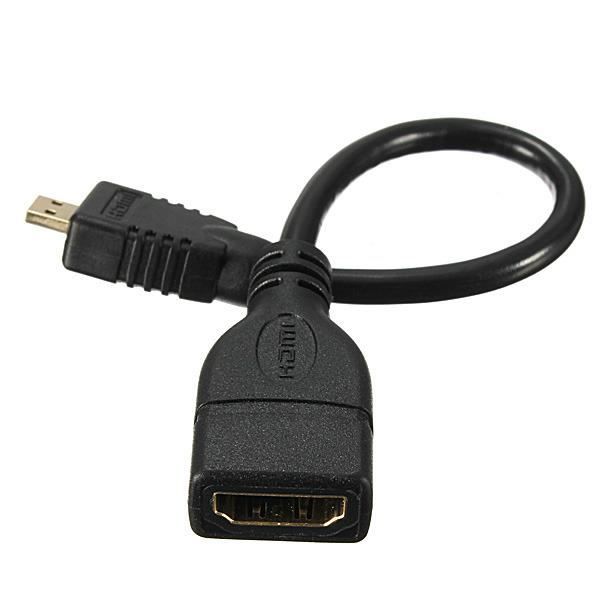 Adaptateur Micro HDMI Vers HDMI 4K@60Hz - Compatible Raspberry Pi 5/4, Caméras, HDR, 3D - 4