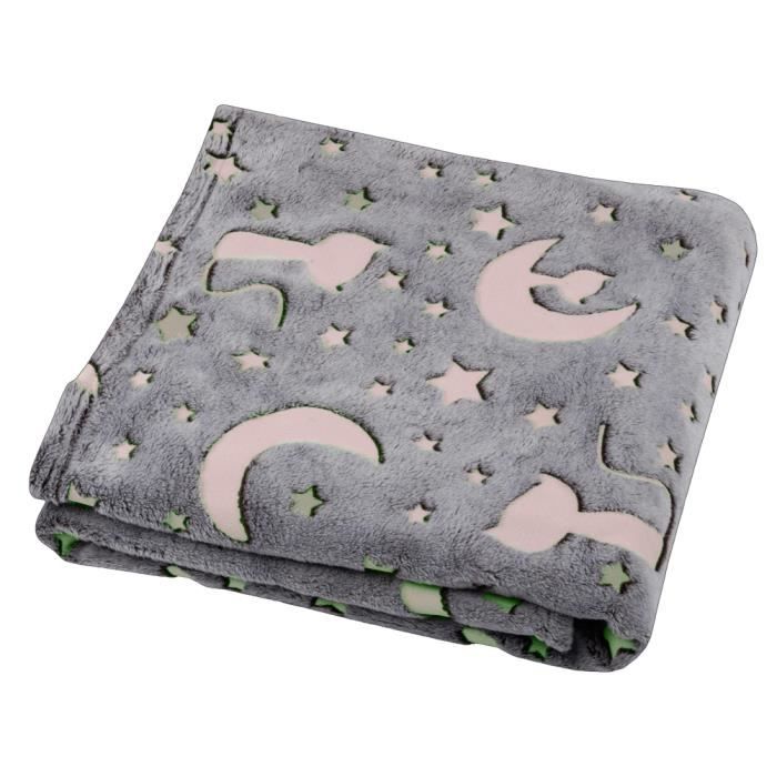 Plaid Polaire Phosphorescent Chat Lune Cdiscount Maison Plaid Polaire Phosphorescent Chat Lune Cdiscount Maison