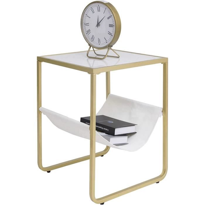 Table D'appoint Carson Aluminium Argent - Design Sablier Moderne, 46 X 46 X 49 Cm, Pour Intérieur/extérieur