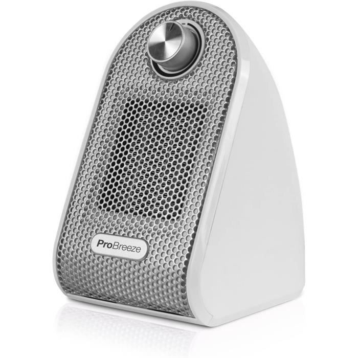 Chauffage D'appoint électrique 1500W Portable - 3 Réglages, Oscillation 70°, Silencieux, éco - Noir