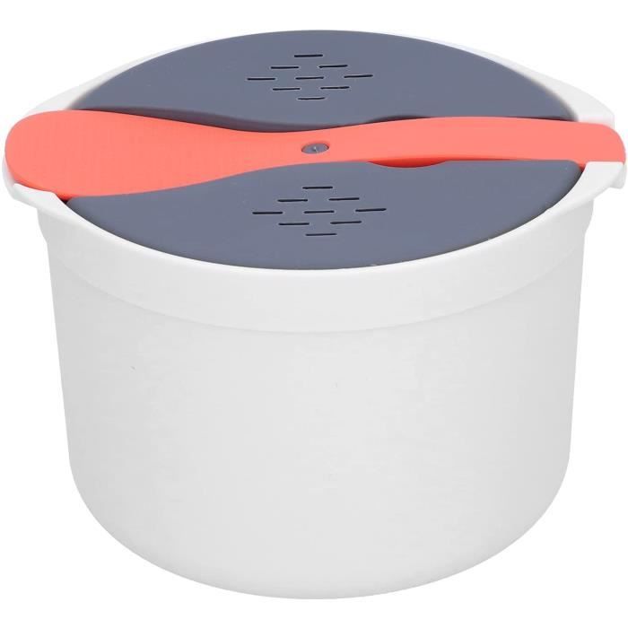 Cuiseur à Pâtes Micro-ondes Éléphant Mignon Violet - Capacité 2000 Ml, Cuisson Rapide 4 Portions, Passoire Intégrée, Idéal Dortoir, Bureau Ou Cuisine