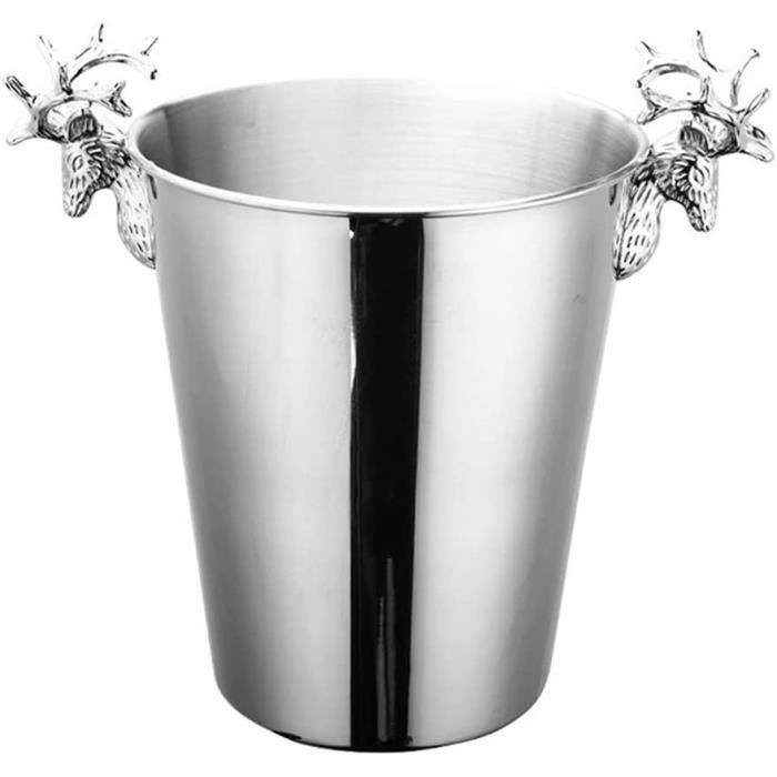 Seau à vin, champagne, bière, cocktail, boissons glacées, refroidisseur en métal froid, bar, baignoire, fête