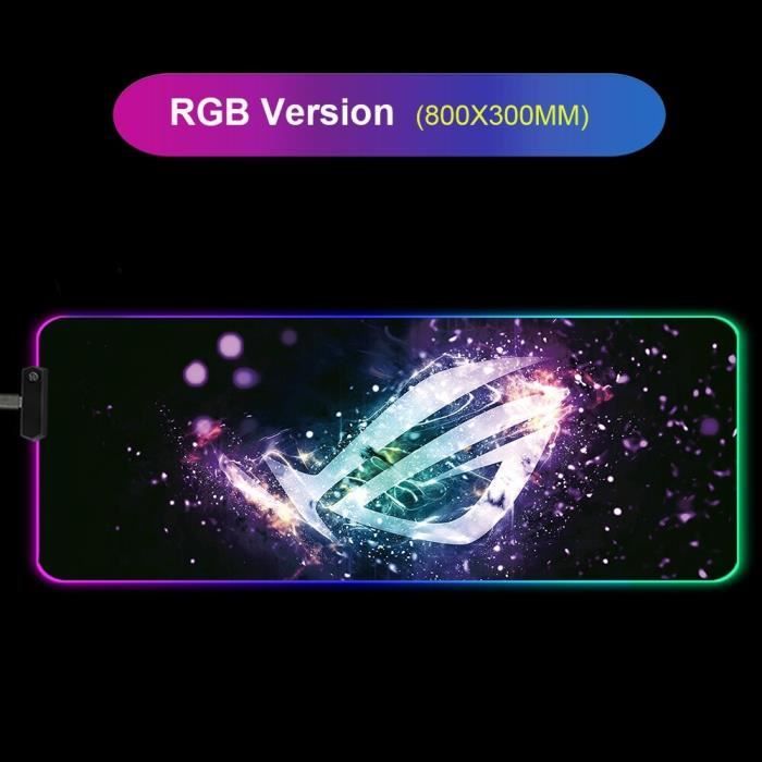 Tapis De Souris Xxl Gaming,800 X 300Mm Tapis Souris Xxl Rgb Gamer,Tapis