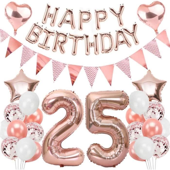 Anniversaire 25 ans : toute la déco pour un anniversaire 25 ans