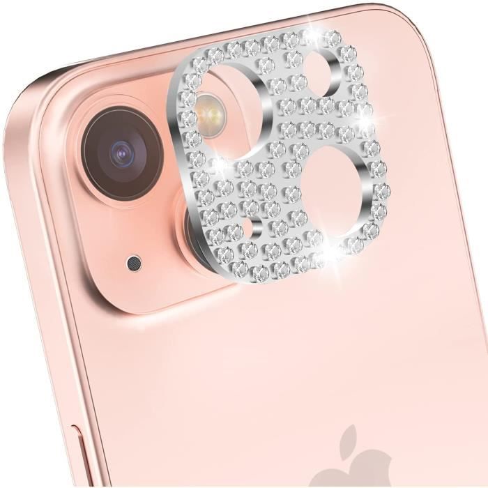 Bling Caméra Arrière Protecteur pour iPhone 13 MiniiPhone 13 Caméra, Diamant Protecteur
