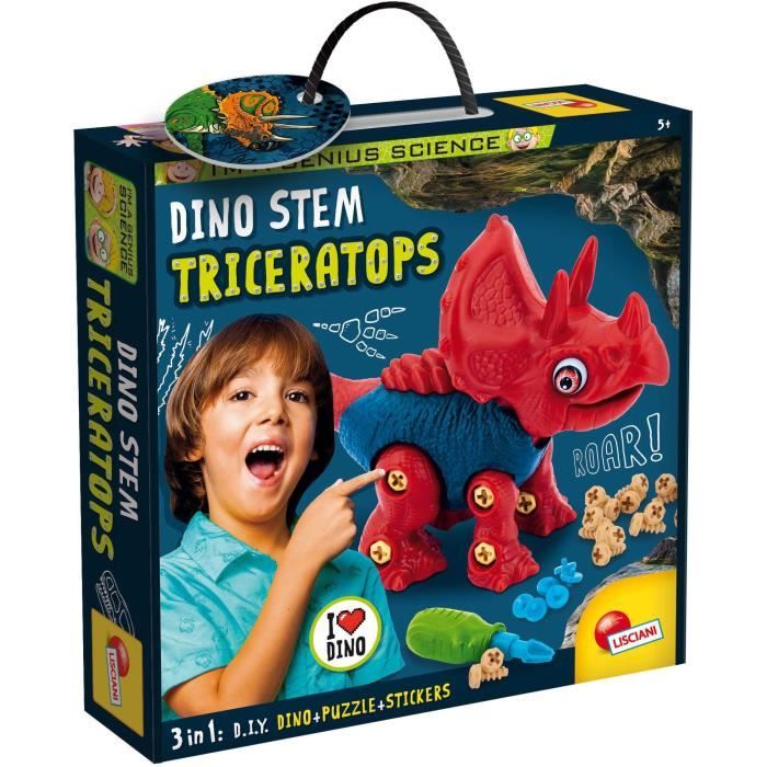 Lisciani giochi- I`m a Genius Dino Stem Triceratops, 92420, Non Applicable - 8008324092420