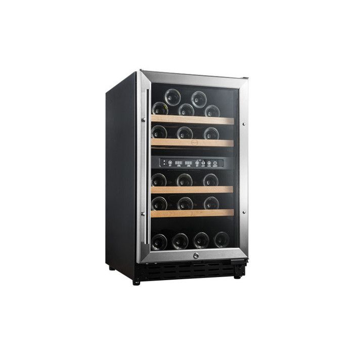 Cave à vin 40 bouteilles inox CHR 2T - Vinobox - Vinobox