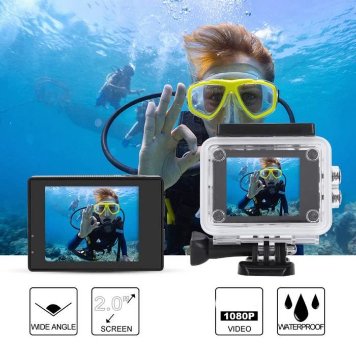Appareil photo reflex numérique étanche 30m - Marque - Modèle - Écran LCD 2 pouces HD 1080p