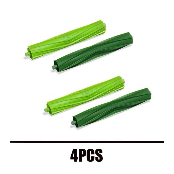 Accessoires aspirateur - iRobot - Roomba i7 E5 E6 - Kit de brosses de remplacement - 4 pièces - Vert