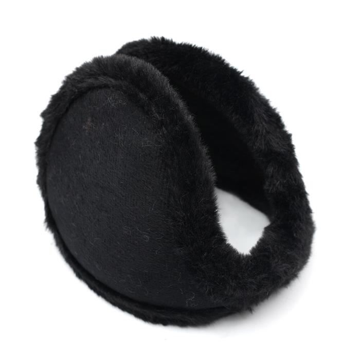 Cache-Oreilles En Polaire Pour Homme Et Femme - Protection Oreilles Hiver Course Ski Yoga - Noir