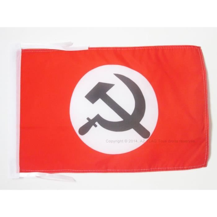 AZ FLAG - Drapeau Armée rouge de l'URSS 1918-1991 - 90x60 cm - Drapeau Communiste 100% Polyester Avec Fourreau et Cordelette - Pavillon 50 g