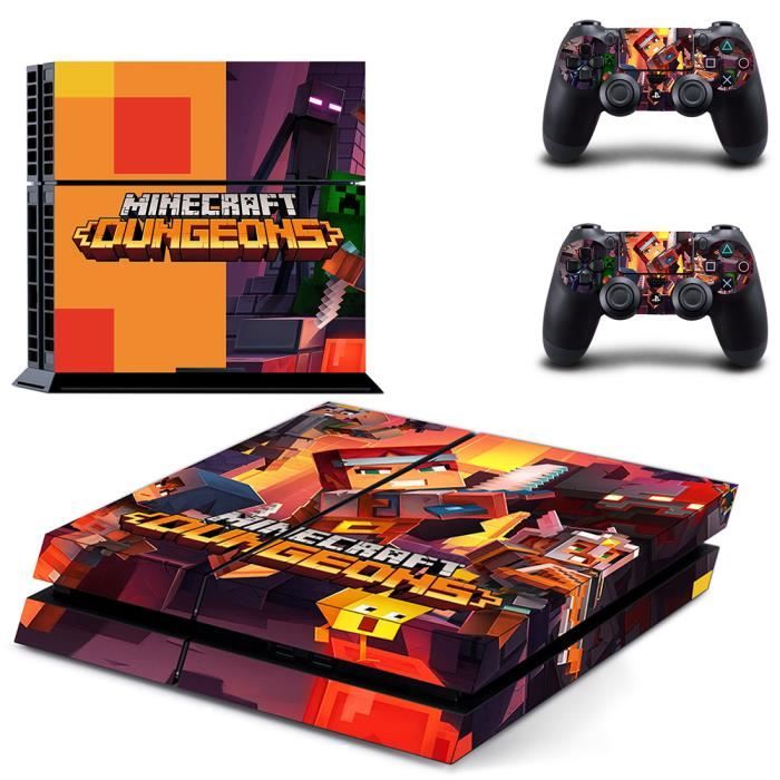 Minecraft Dungeons Ps4 Skin Vinyl Autocollant Decal Sticker Pour Sony Playstation 4 Console 2 Kits Pour Manettes 02 Cdiscount Informatique