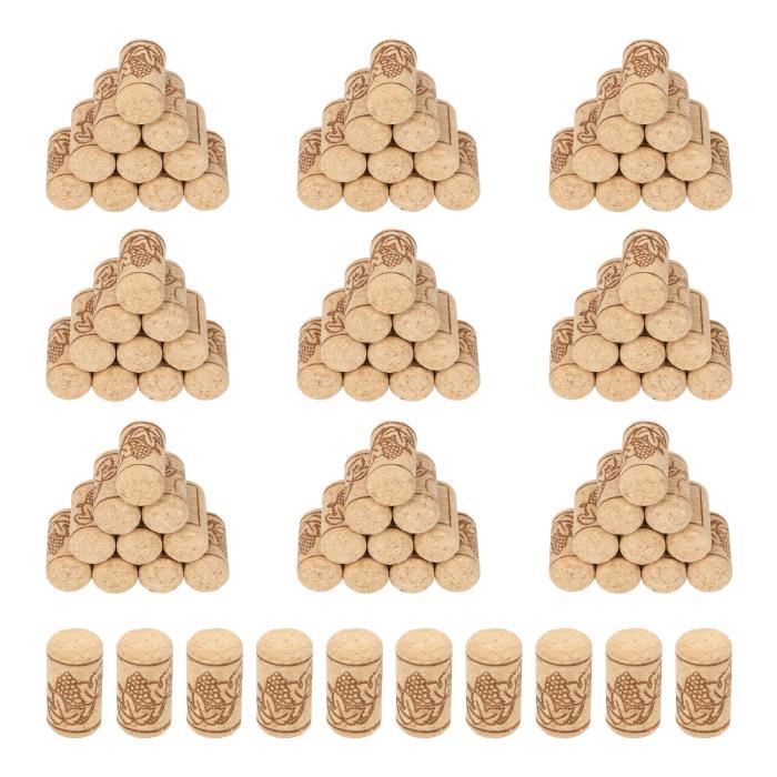 Lot Énorme De 1000 Bouchons De Liège Droit - Avec Logo Raisin - Pour Bricolage, Loisirs Créatifs
