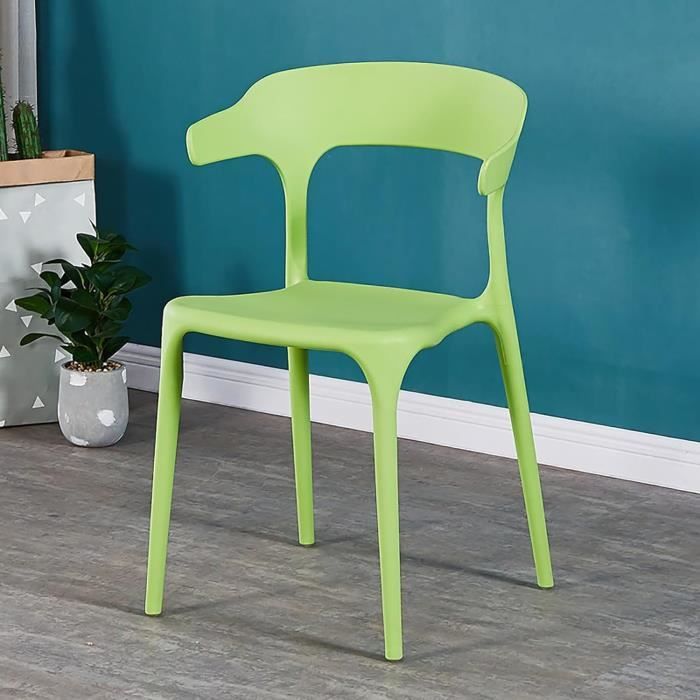 Paire de chaises Kartell, modèle Thalya, en résine plastique verte