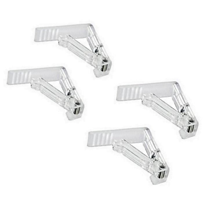 12 Pinces à Nappe Transparentes - Pour Fixer Les Nappes Sur Les Tables - Neuf Dans Leur Emballage