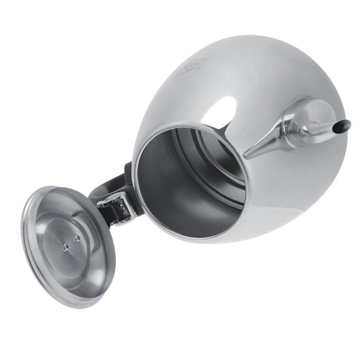 Korkmaz Demtez A369 Bouilloire électrique En Acier Inoxydable Noir Caymatique 1,7 L