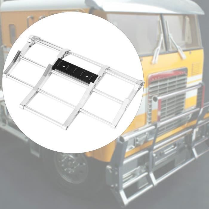POENVFPO Pare-Chocs Avant RC, Pièces de Rechange en Métal à L'échelle 1/14 Adaptées au Camion télécommandé King Hauler Globe Liner (N10210BL Noir