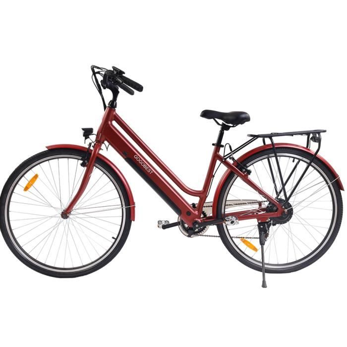 Vélo Electrique - FAI TOP - GM28 - Aluminium - Rouge - Roue arrière - 27,5