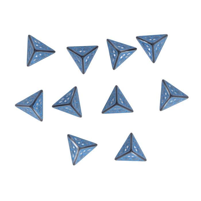 7 pièces multi-faces polyédriques D12 D10 D8 D6 D, jouet éducatif