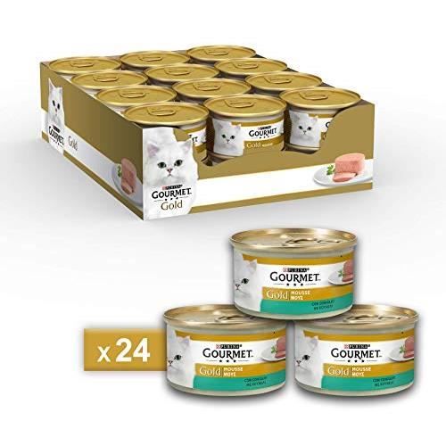 Comparer les prix de Pâtée pour Chat - GOURMET - Mousse avec Lapin - Aliment complet - Lot de 24 sachets - 85g
