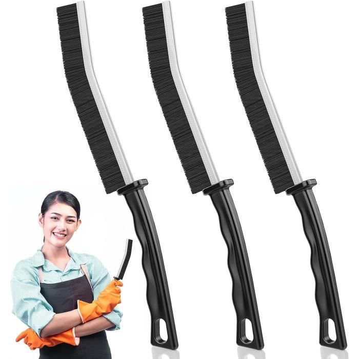 3 Brosses De Nettoyage Pour Interstices - Poils Durs - Pour Cuisine, Salle De Bain, Fenêtres