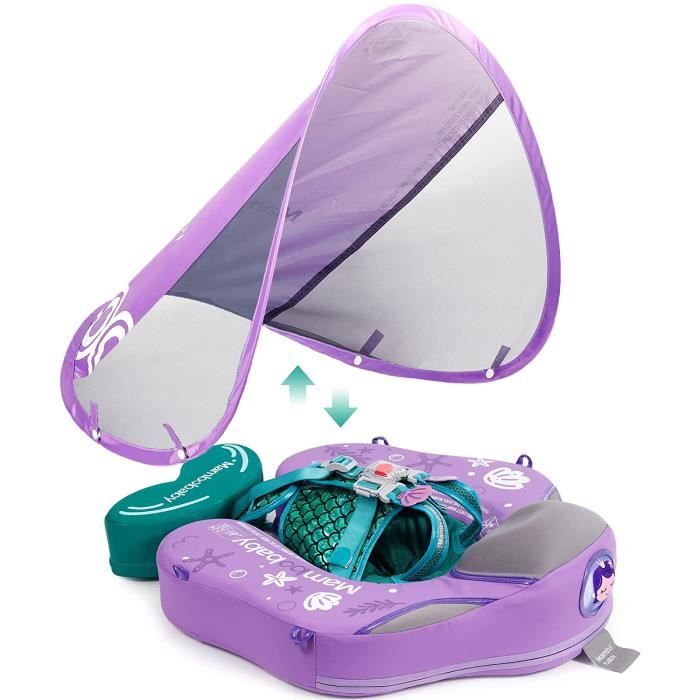 Bouée Piscine,Mambobaby Bouee pour Bebe, Mermaid Bébé Siège Piscine