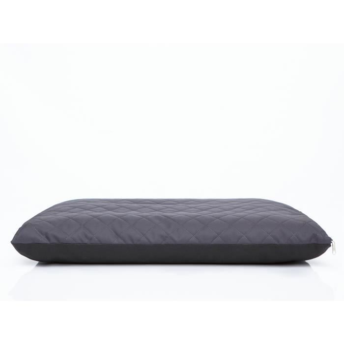Matelas pour chien - ELITE - Mousse polyuréthane - Housse amovible - Couleur anthracite