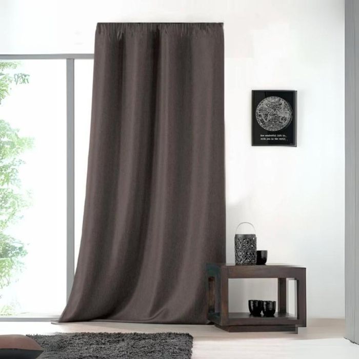Rideau avec galon fronceur beige 140 x 255 cm - HORNBACH
