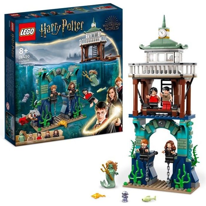 LEGO® Harry Potter 76420 Le Tournoi des Trois Sorciers : le Lac Noir, Jouet  avec Bateau et 5 Figurines - Cdiscount Jeux - Jouets