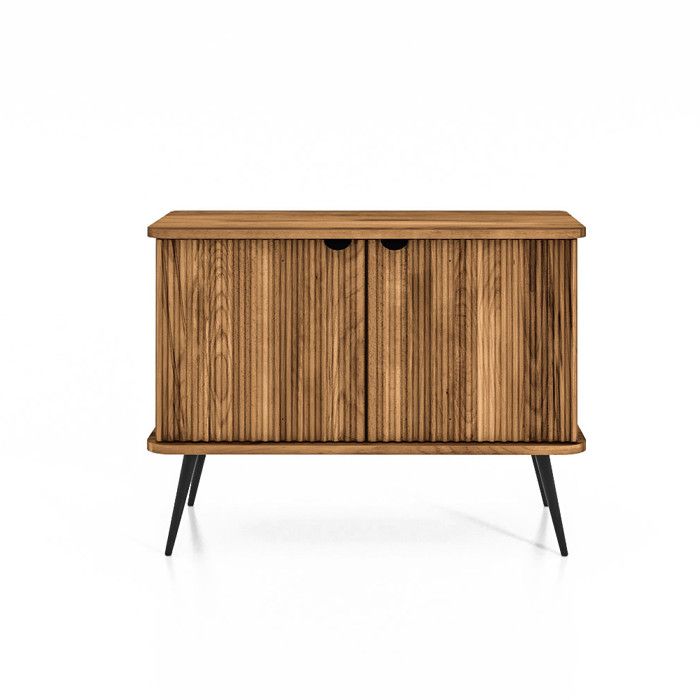 Buffet bois hêtre 2 portes amalfi 97x46 cm Buffet bois hêtre 2 portes amalfi 97x46 cm