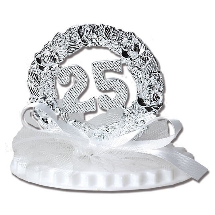 Anniversaire De Mariage Sur Socle Double 7 5 Cm 25 Ans Argent Cuisine Le Decor Sujets Naissance Communion Mariage Achat Vente Ustensiles Decoration Anniversaire De Mariage Sur So Cdiscount