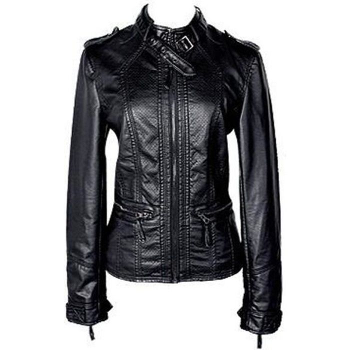 veste cuir femme esprit